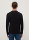 Black long sleeve cotton stretch regular fit t-shirt_2