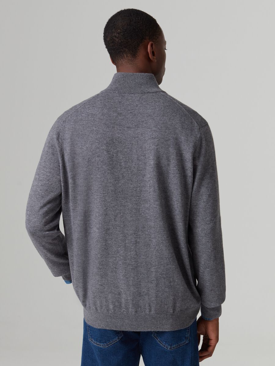 Pullover half-zip in viscosa lana e cashmere_2
