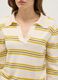 Regular Fit Multicolour Striped Jumper with Polo Collar_3