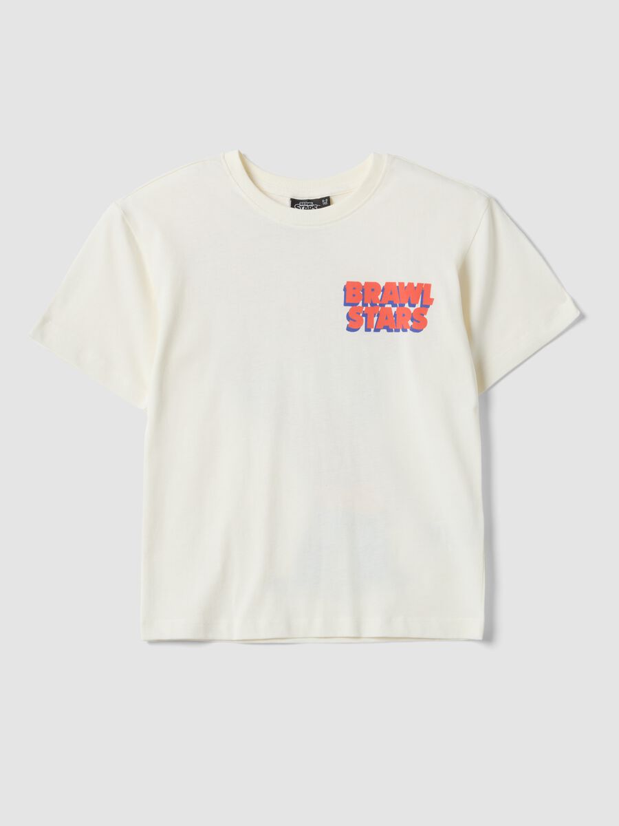 White short-sleeved pure cotton T-shirt_0