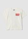 White short-sleeved pure cotton T-shirt_0