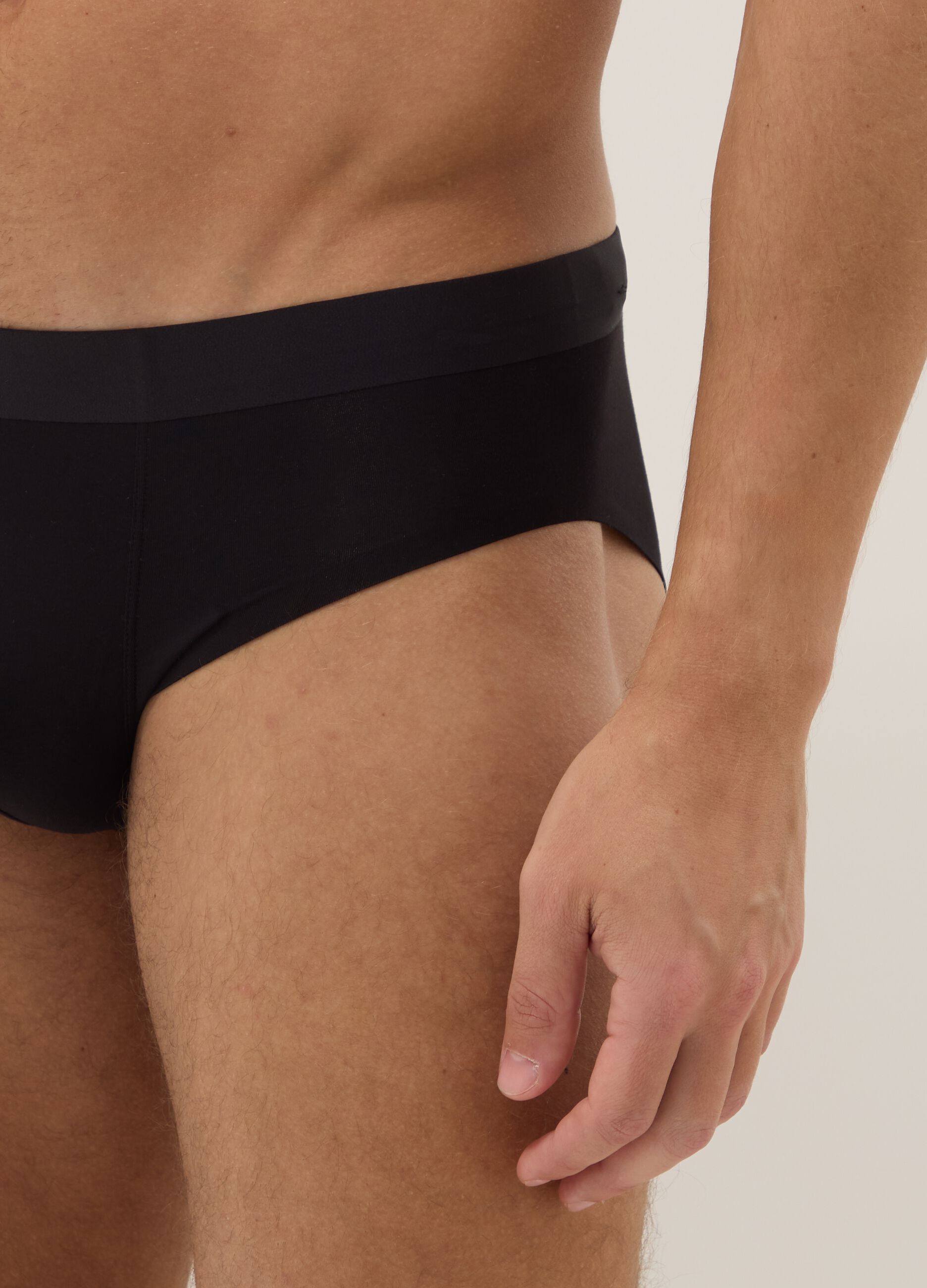 Black stretch modal briefs 2-pack