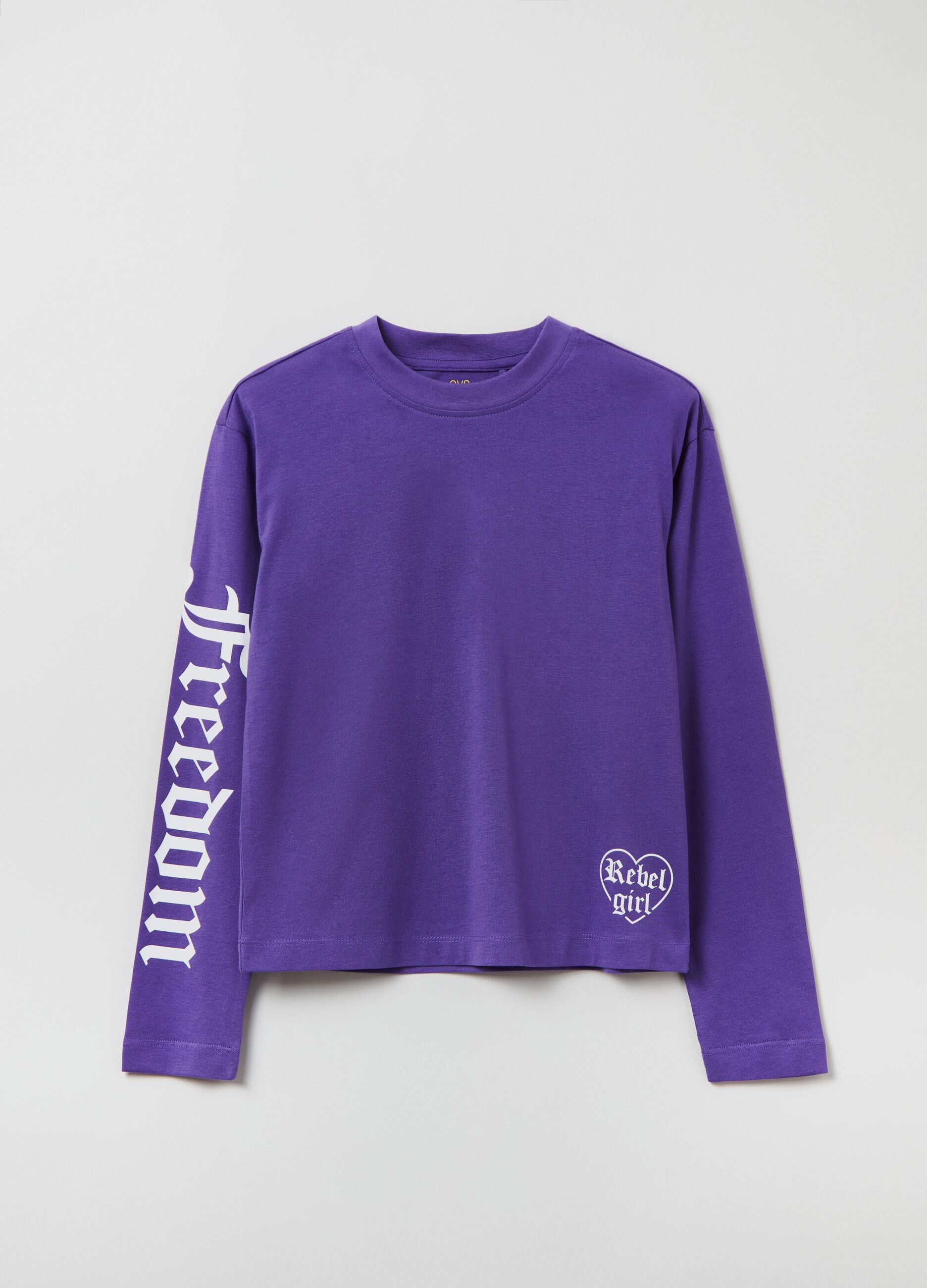 T-shirt a maniche lunghe con stampa