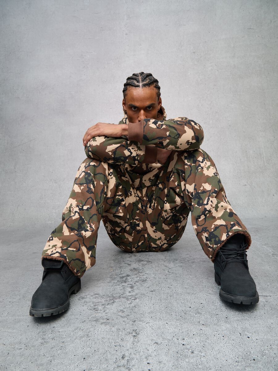 Teddy Cargo Sweatpants Camouflage_0