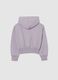 Girls' purple cotton hoodie with regular fit_4