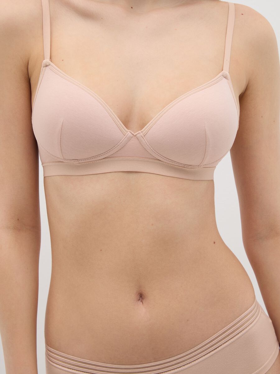 Nude padded full-coverage bra_1