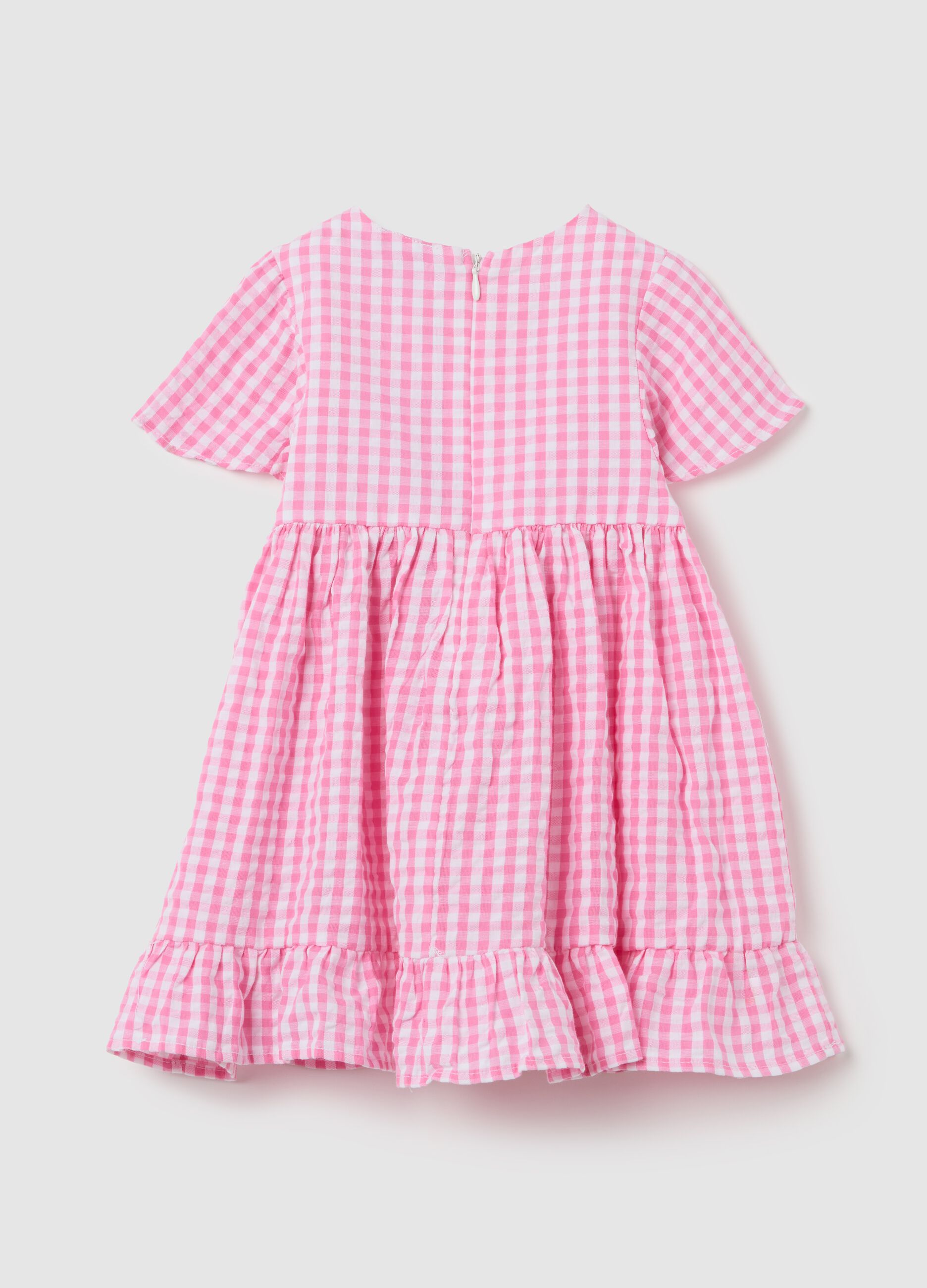 Abito da neonata in puro cotone multicolor regular fit con fiocco
