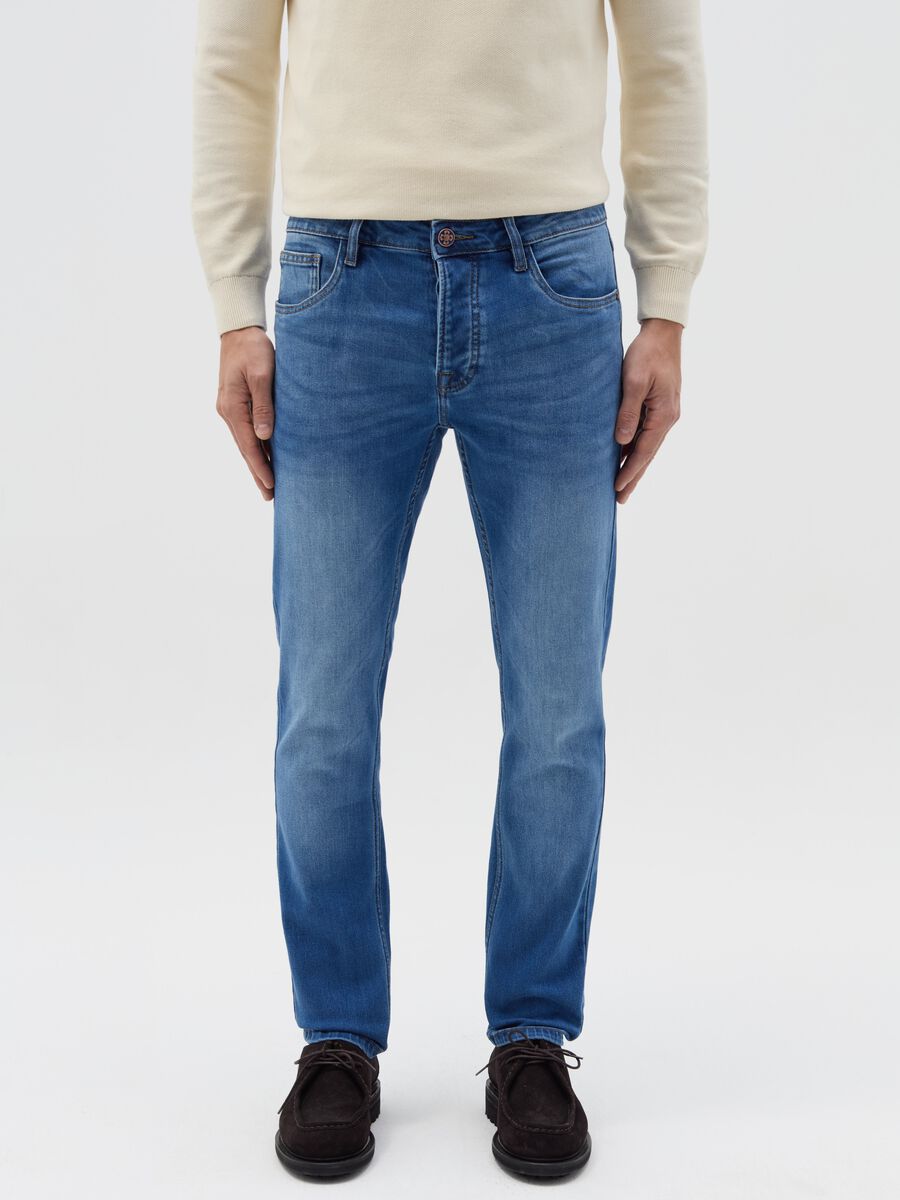Skinny-fit jeans with five pockets_1