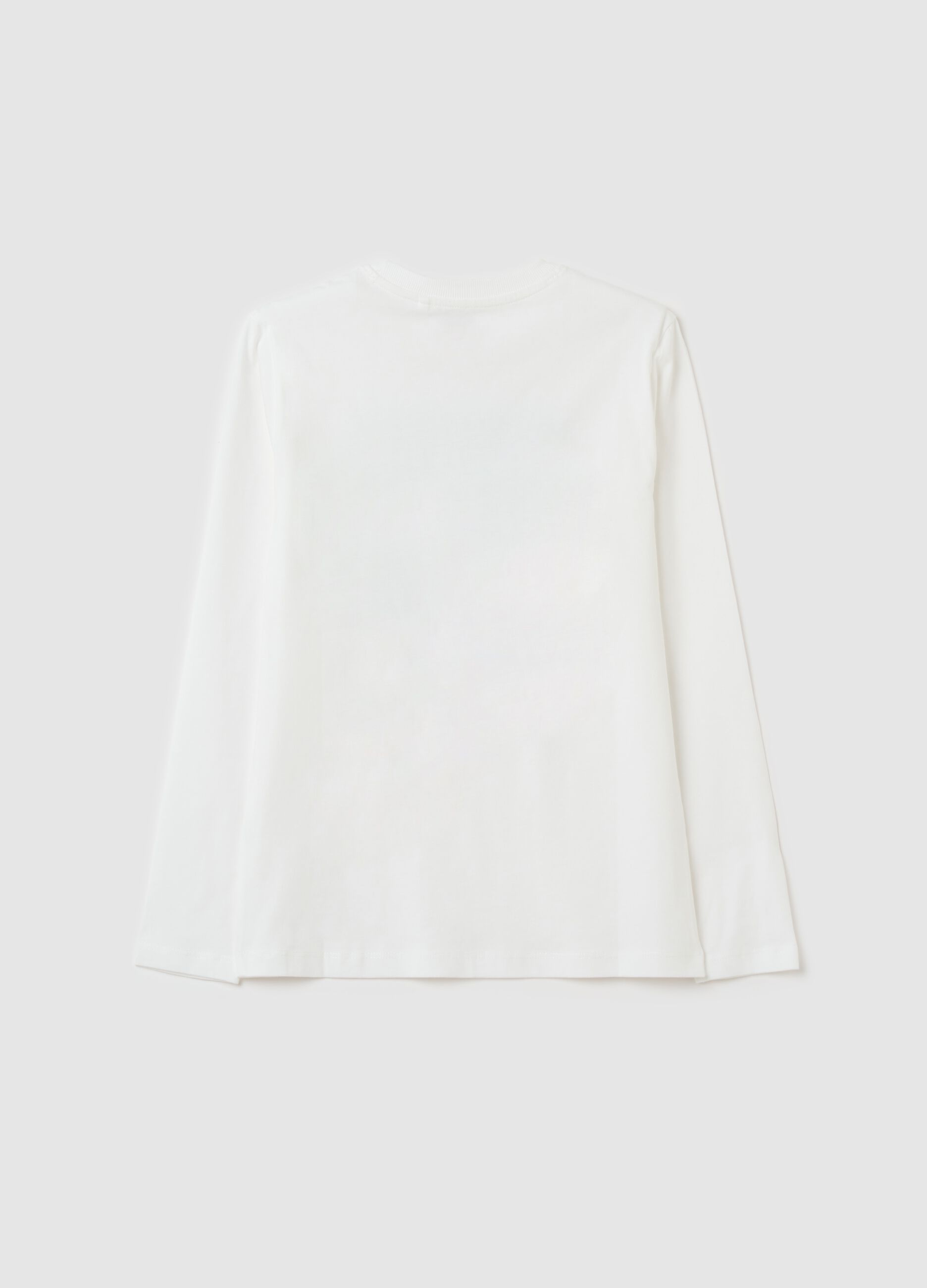 Long-sleeved T-shirt in cotton with print