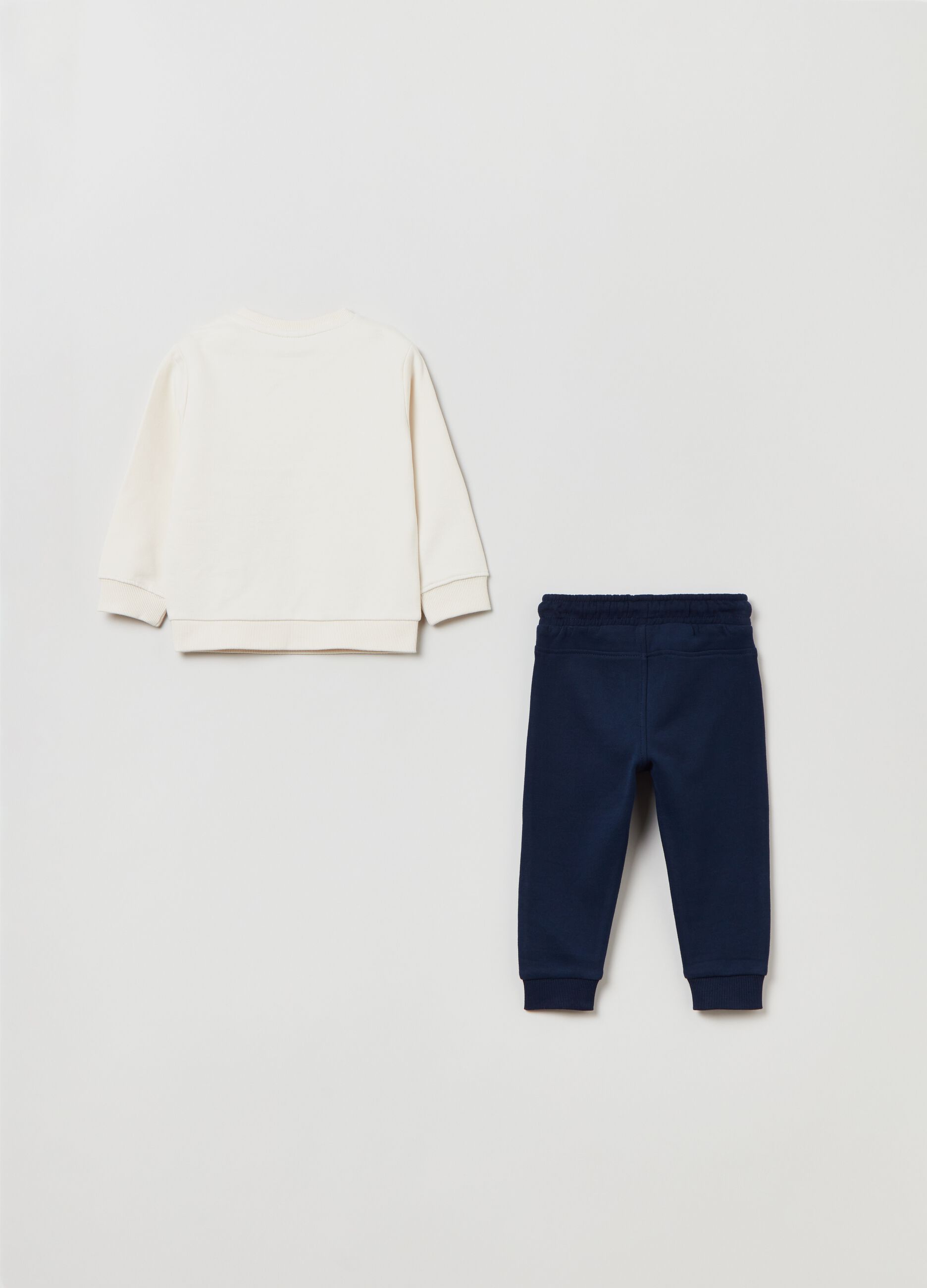 Jogging set in cotone con stampa_1