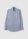 Men's pure cotton light blue slim fit shirt_4