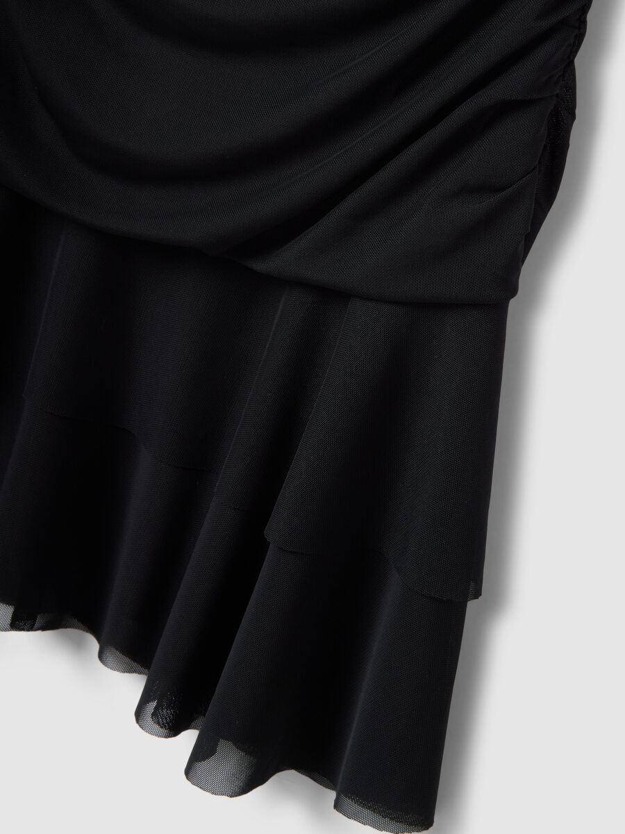 Black Sleeveless Dress Regular Fit_6