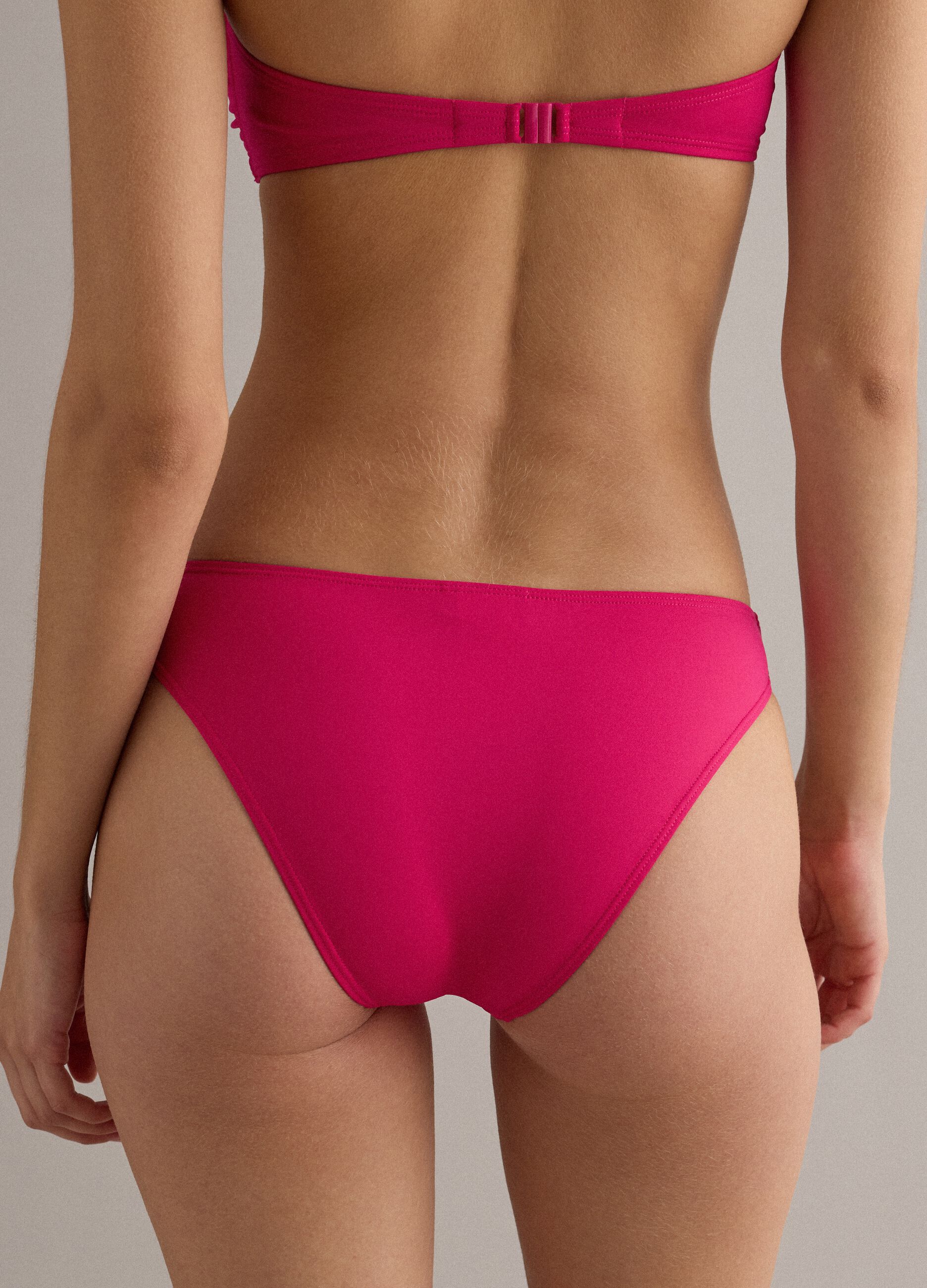 Pink Stretch Bikini Bottoms