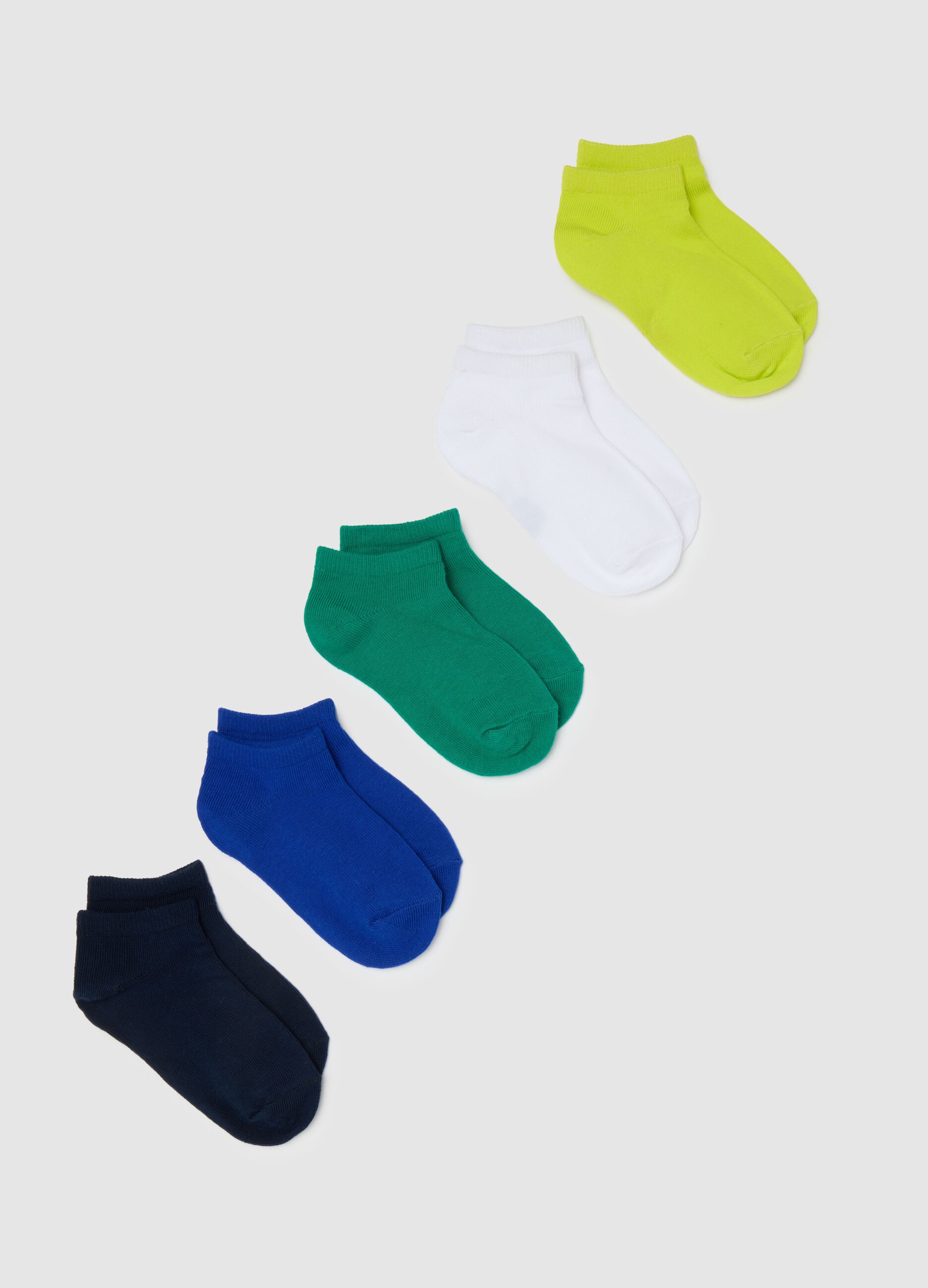 Set di calzini da bambino in cotone multicolor elasticizzato