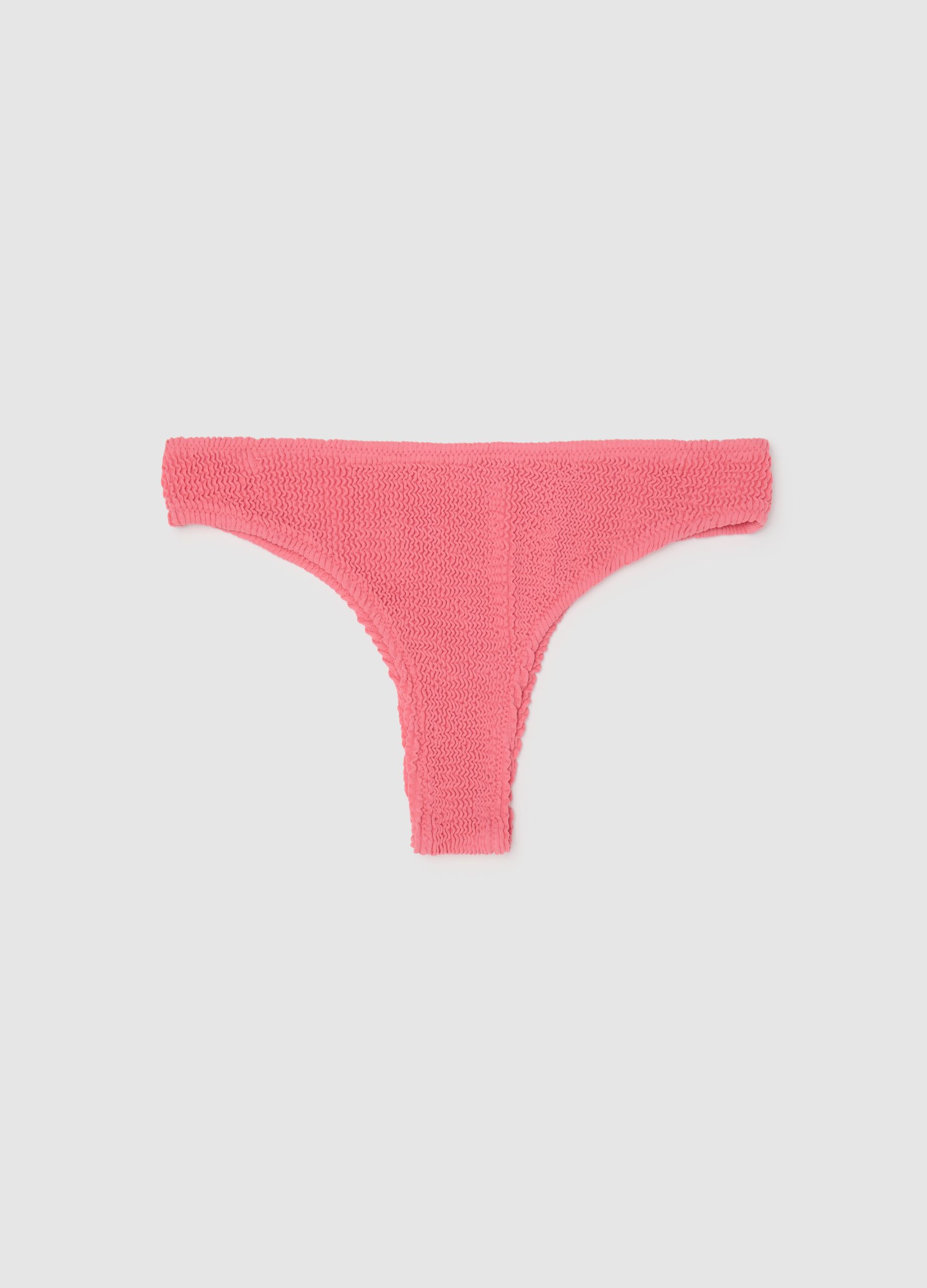 Women's bikini brief in stretchy pink fabric