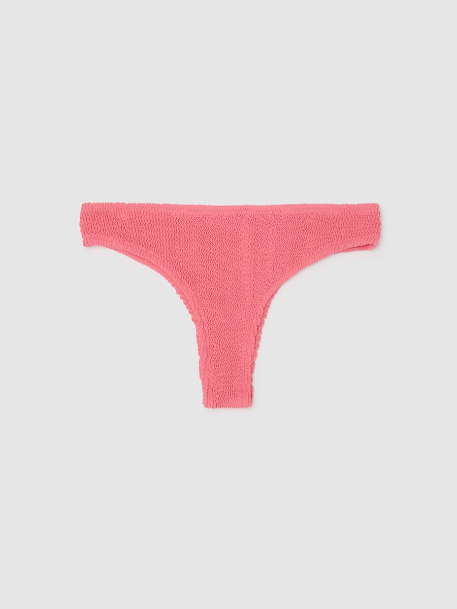 Women's bikini brief in stretchy pink fabric_0