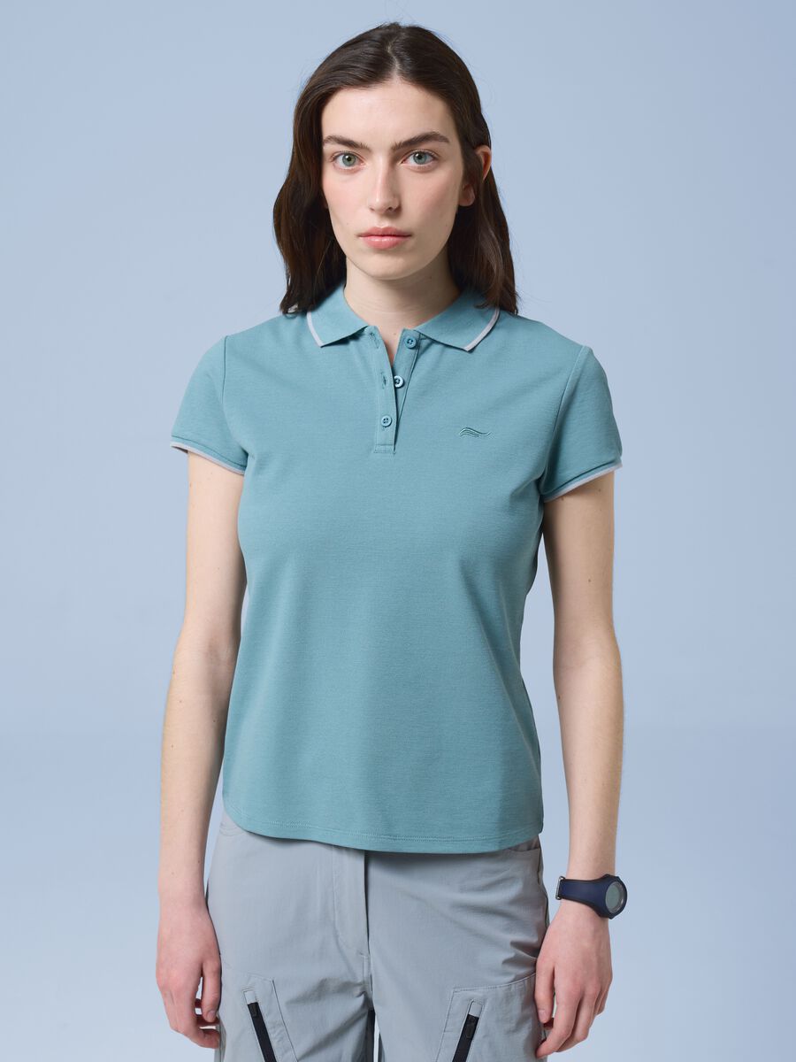 Polo verde in cotone elasticizzato ALTAVIA SAILING_0