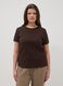 Brown pure cotton short-sleeve T-shirt, regular fit_2