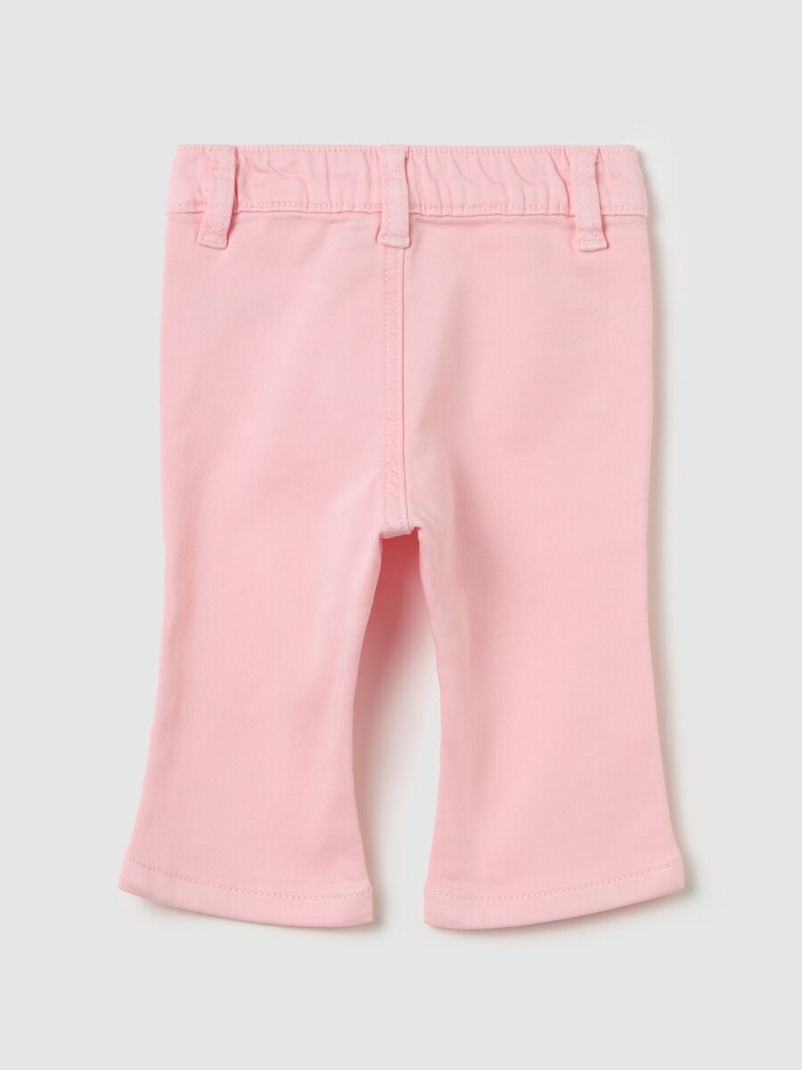 Flare-fit jeans with floral embroidery_1