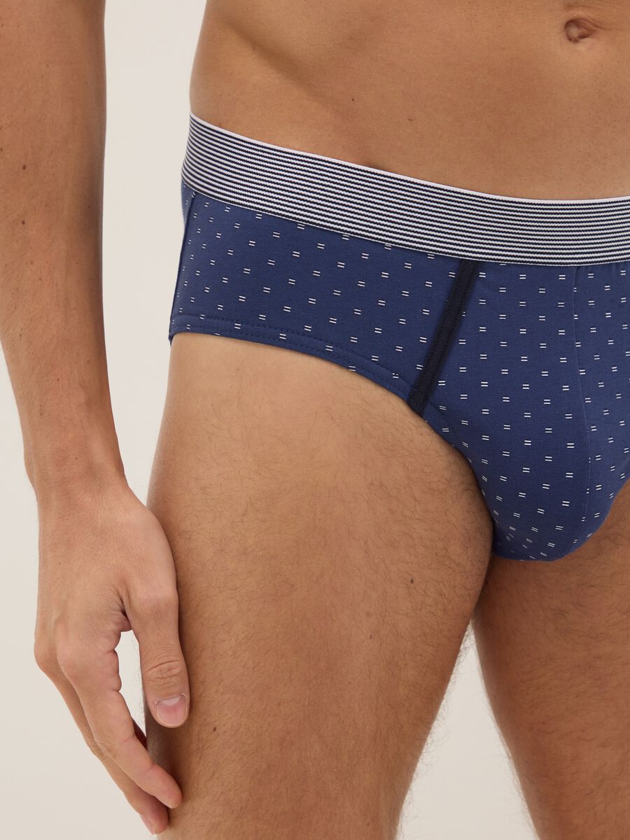 Tripack slip in cotone elasticizzato multicolor regular fit_3