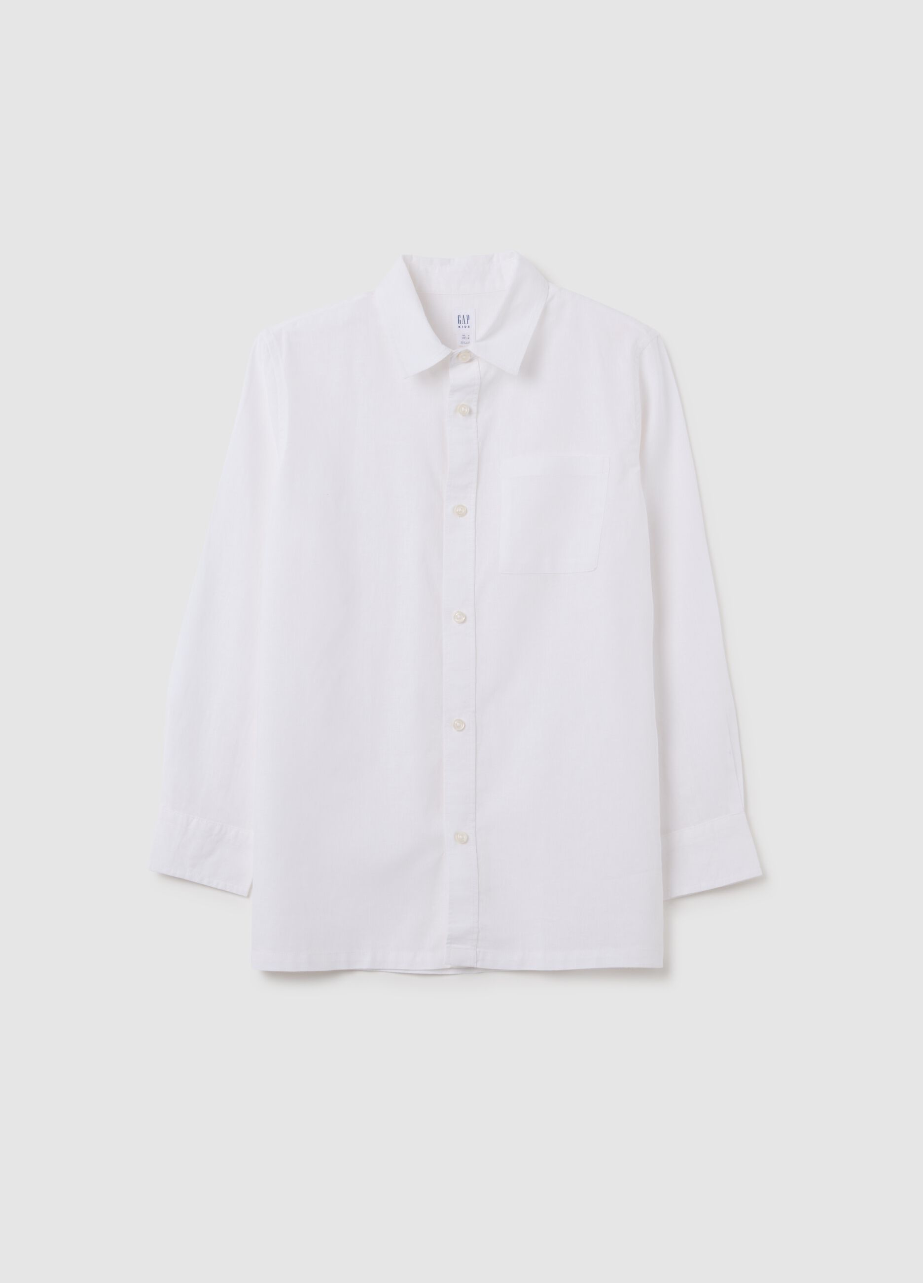 Camicia in lino e cotone