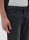 Slim fit pure black cotton jeans_3