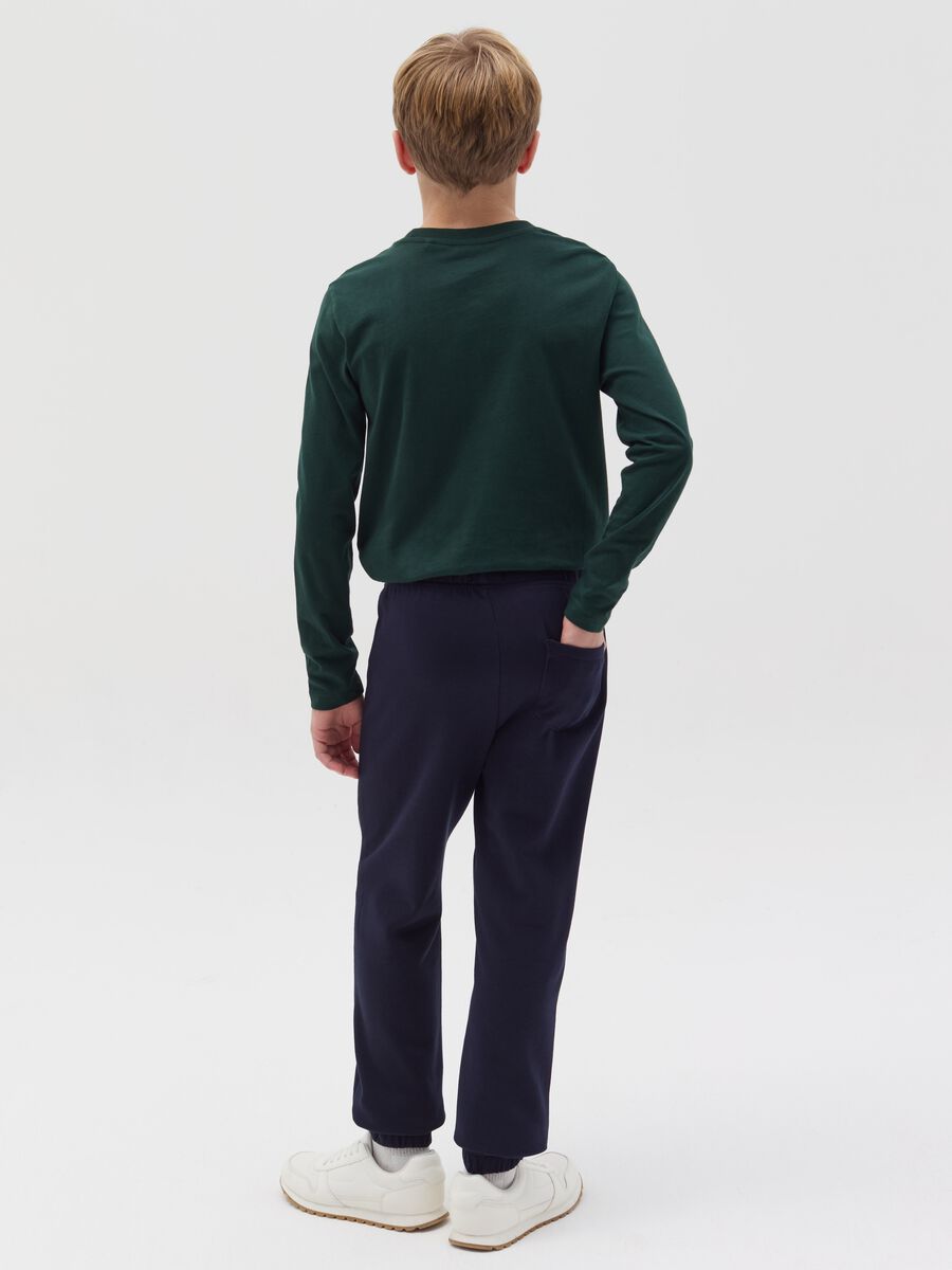 Joggers in felpa con coulisse_3