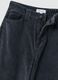 Black relaxed fit corduroy trousers in pure cotton_1