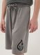 Boys' pure cotton grey shorts with regular fit_2