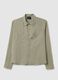 100% Linen Cargo Shirt Military Green _6