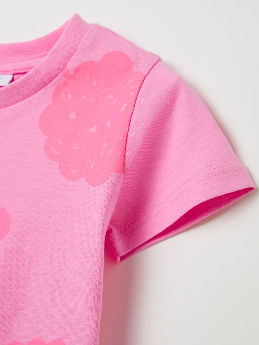 Cotton T-shirt with fruit print_3