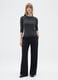 Grey striped long-sleeved stretch t-shirt_0