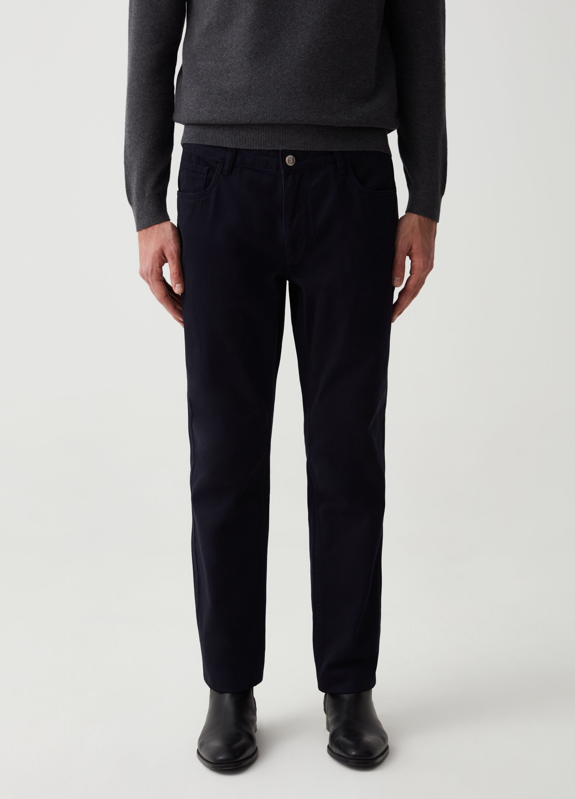 Regular-fit trousers with five pockets