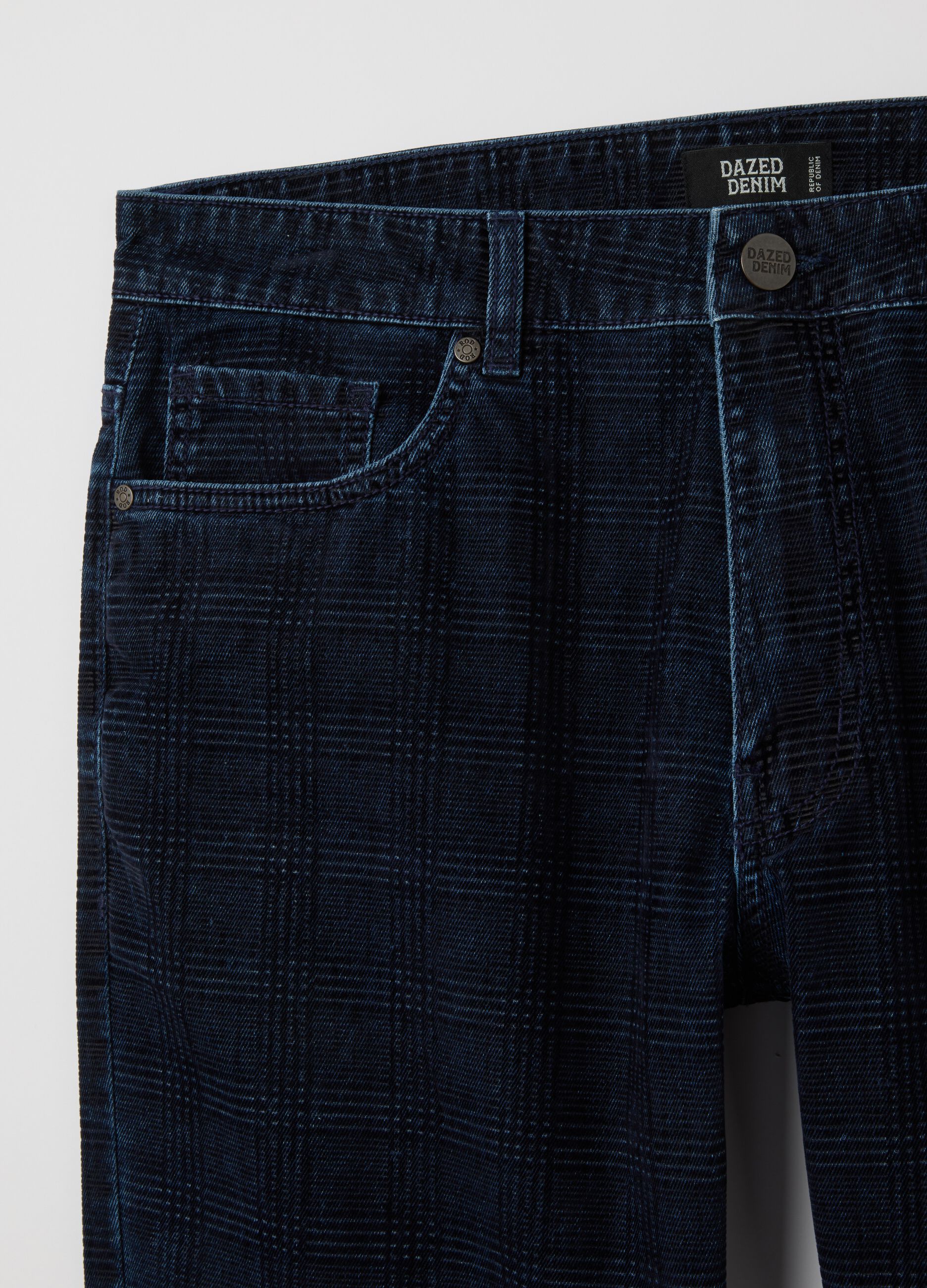 Jeans in puro cotone blu regular fit