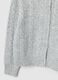 Grey regular fit girl's cardigan with buttons_3