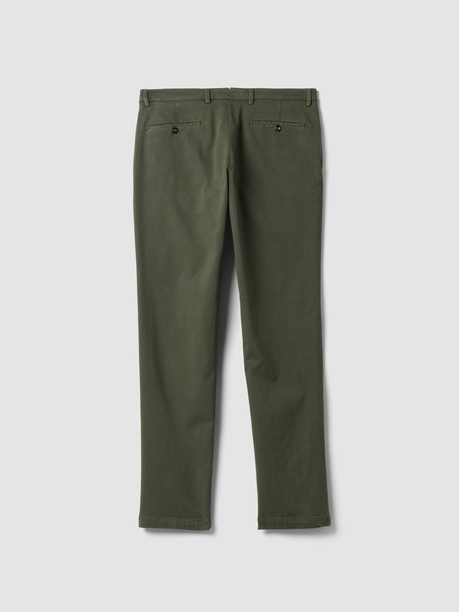 Men&rsquo;s Grey Stretch Cotton-Modal Chino Trousers_2