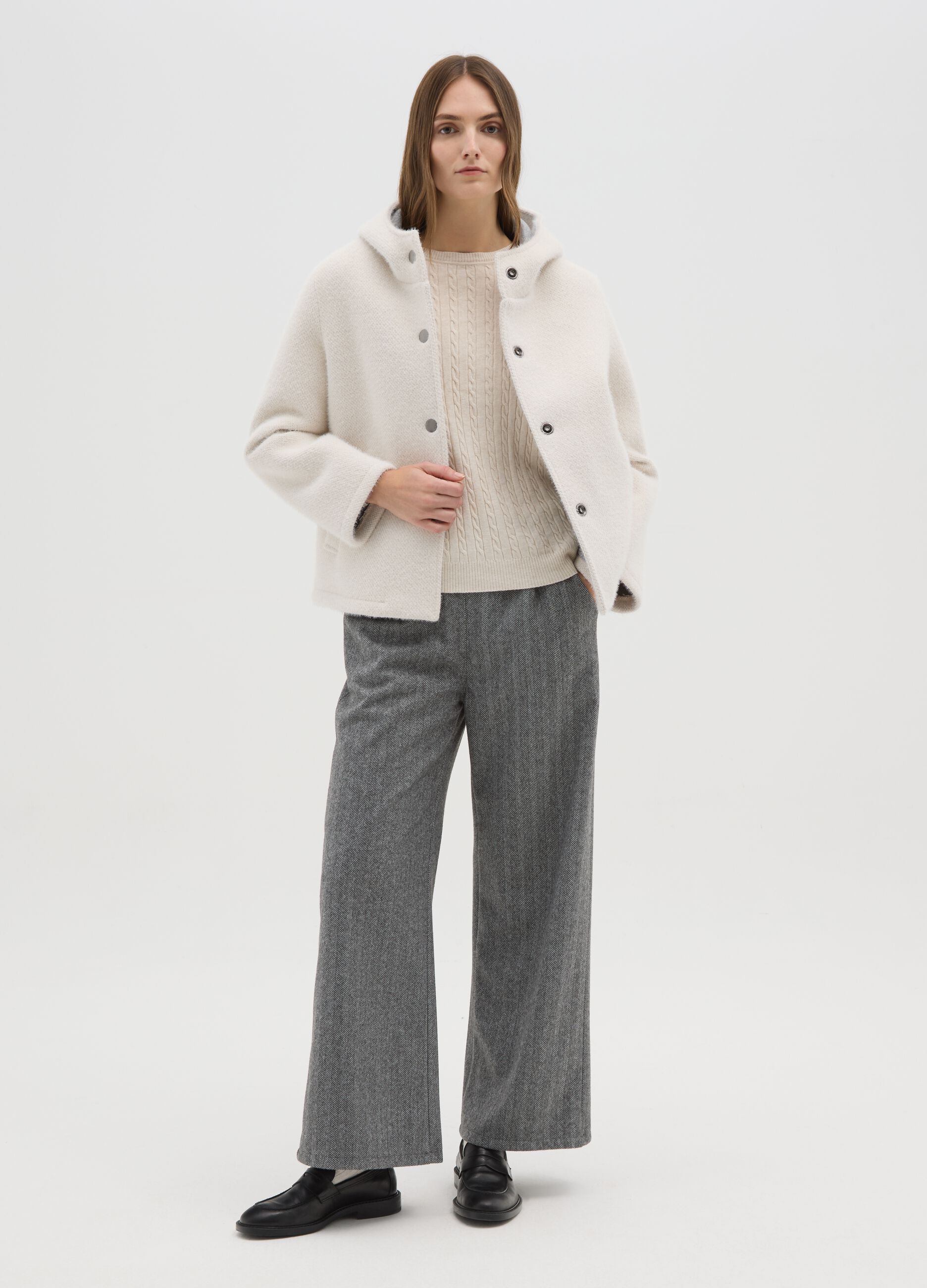 Grey Regular Fit Trousers