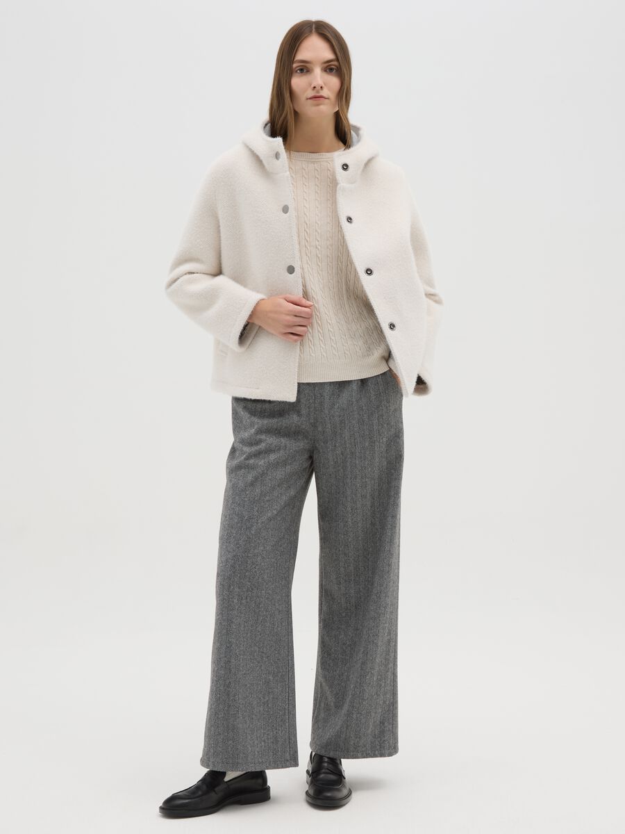 Grey Regular Fit Trousers_0