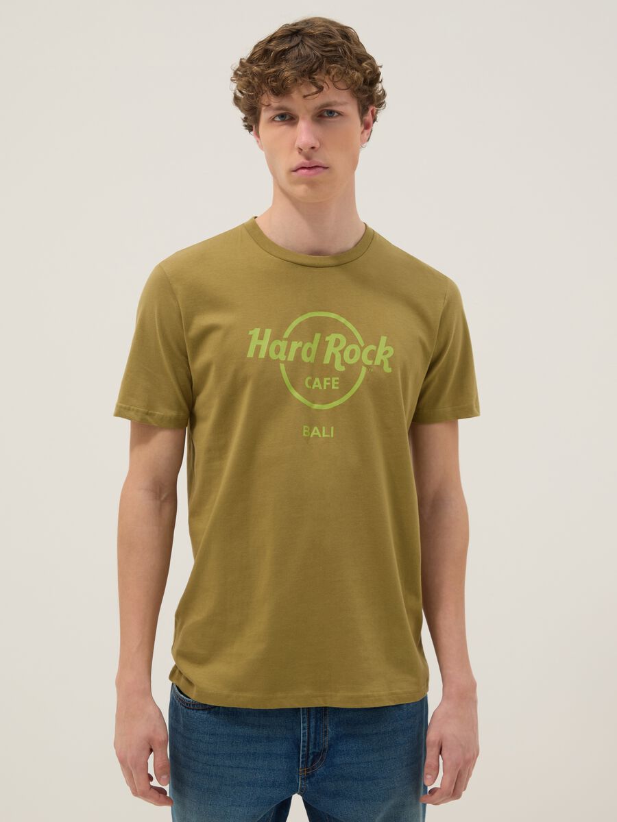 Green Hard Rock Cafe cotton T-shirt, regular fit_0