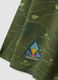 Green oversized pure cotton T-shirt with decorative patches_3