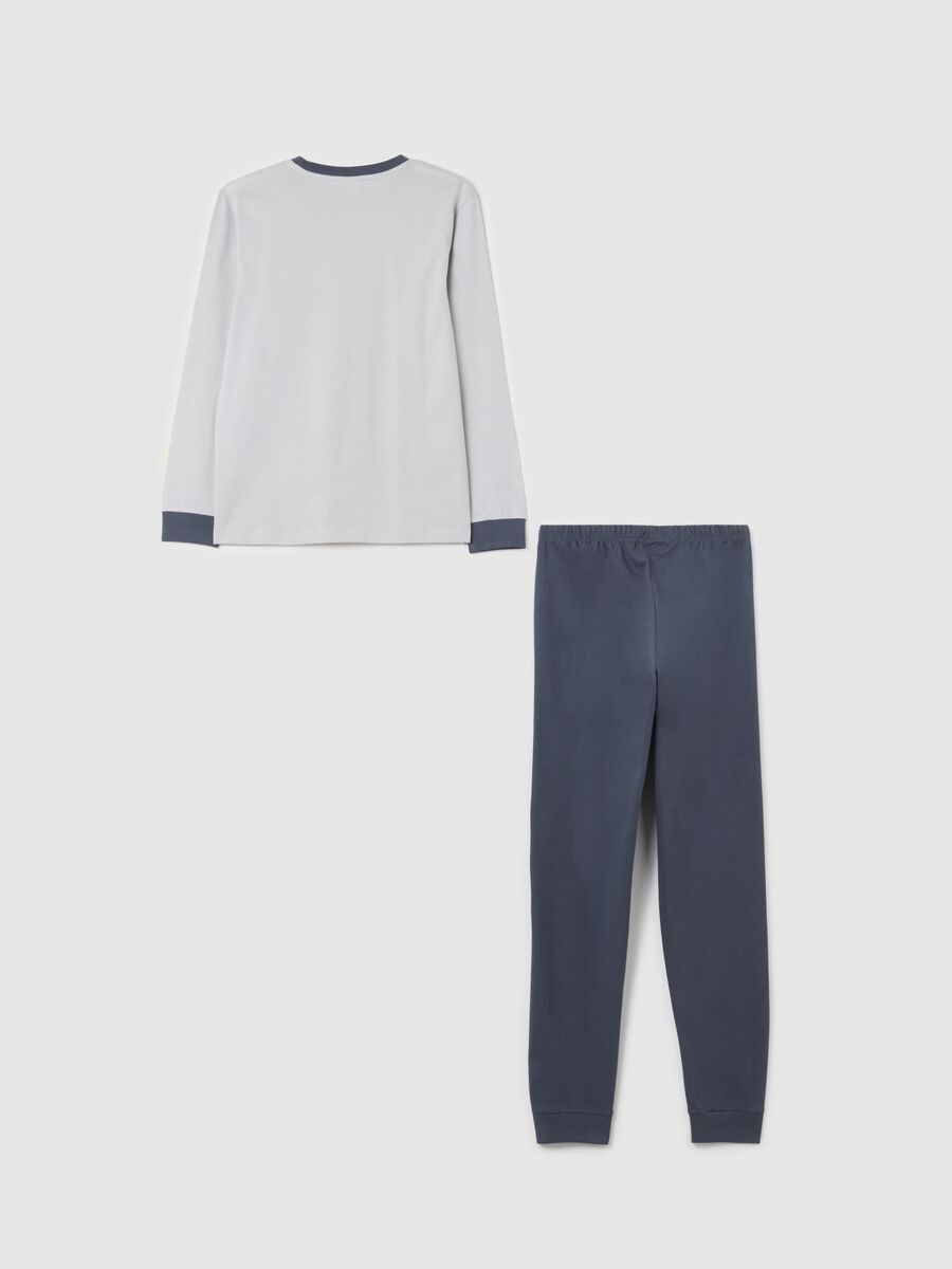 Pigiama da ragazzo in puro cotone multicolor regular fit_1