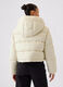 Short quilted down jacket with hood_1