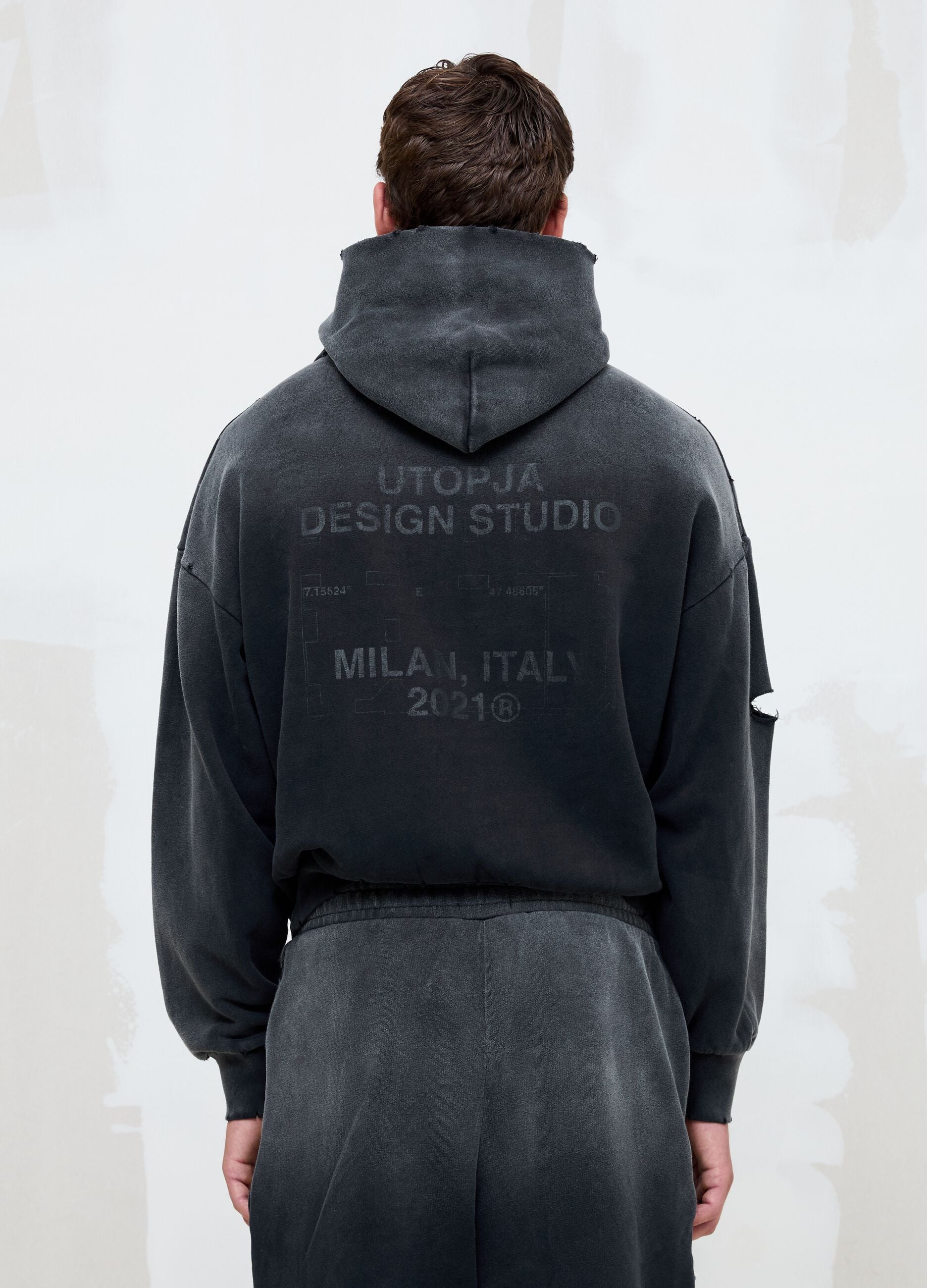 Sunfaded Black Hoodie