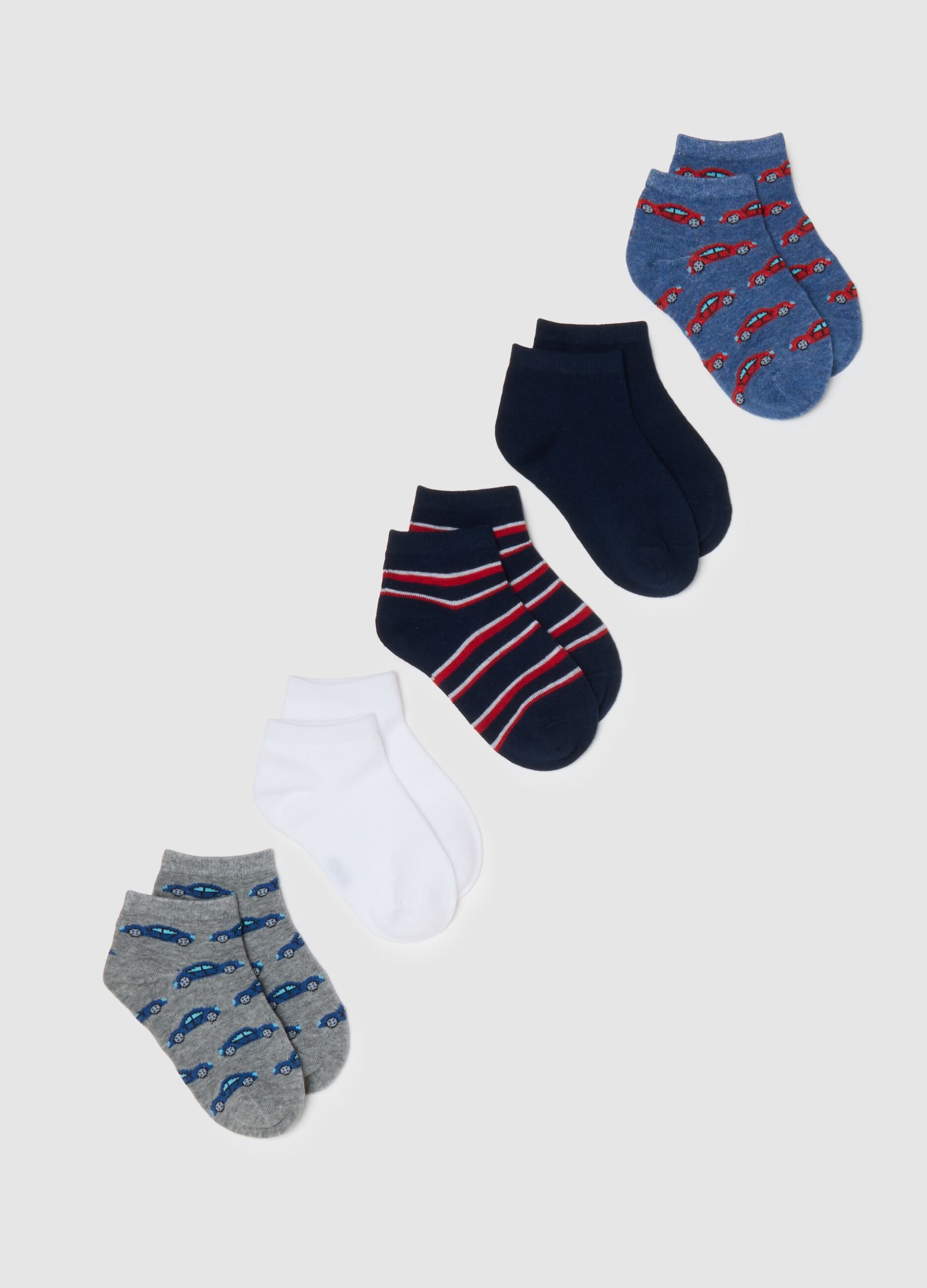 Multipack of children's socks in multicoloured cotton blend regular fit
