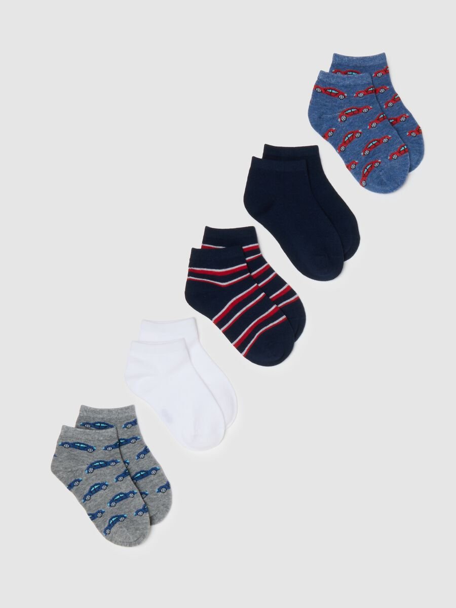 Multipack of children's socks in multicoloured cotton blend regular fit_0