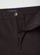 Brown straight stretch cotton trousers regular fit_5
