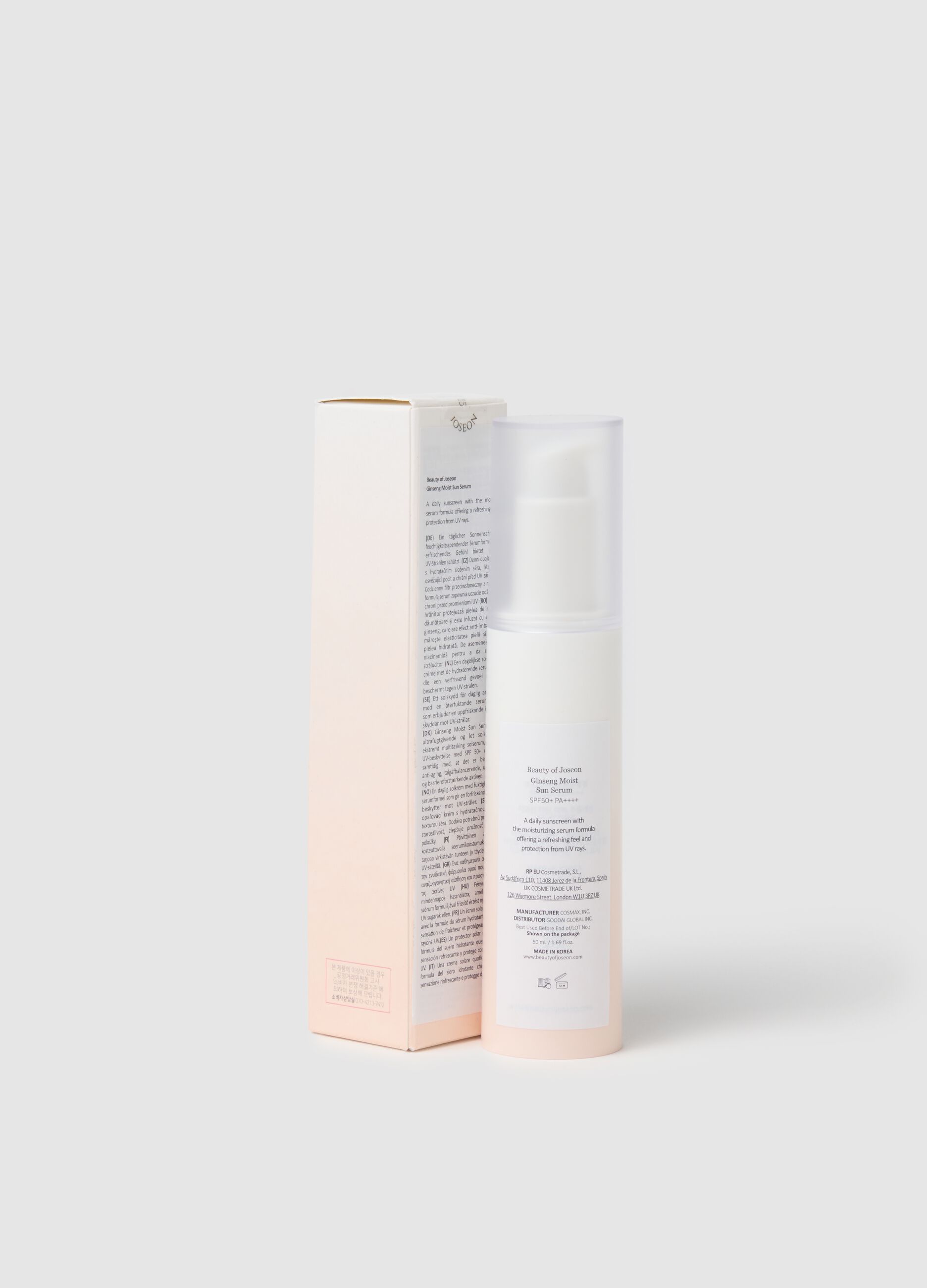 Ginseng Moist Sun Serum - skincare coreana