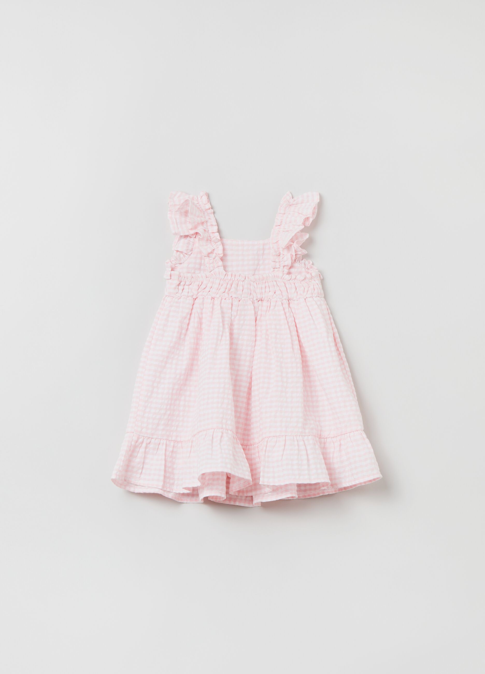 Vichy cotton dress