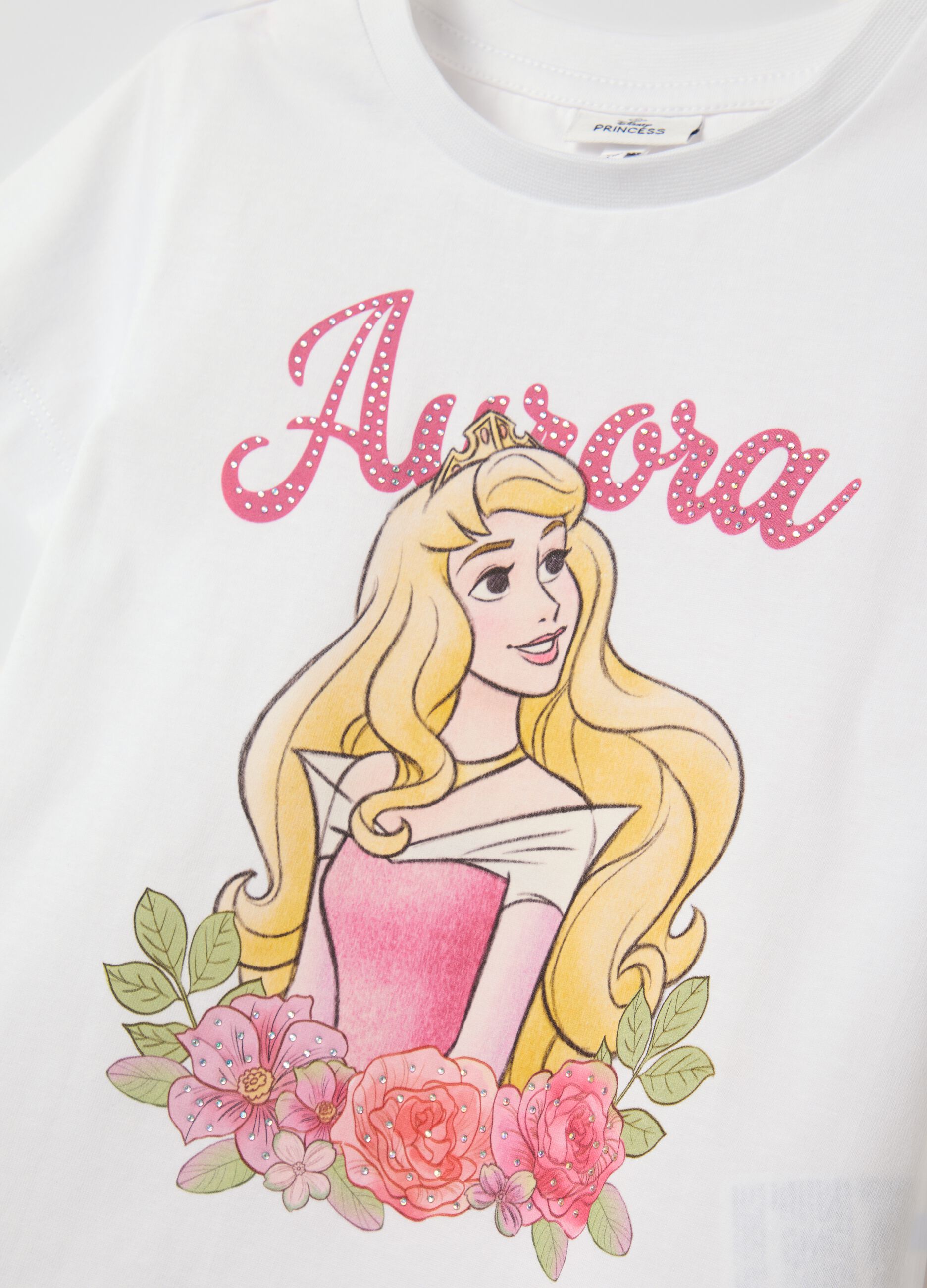 Girl's T-shirt and Shorts Set with Aurora Print