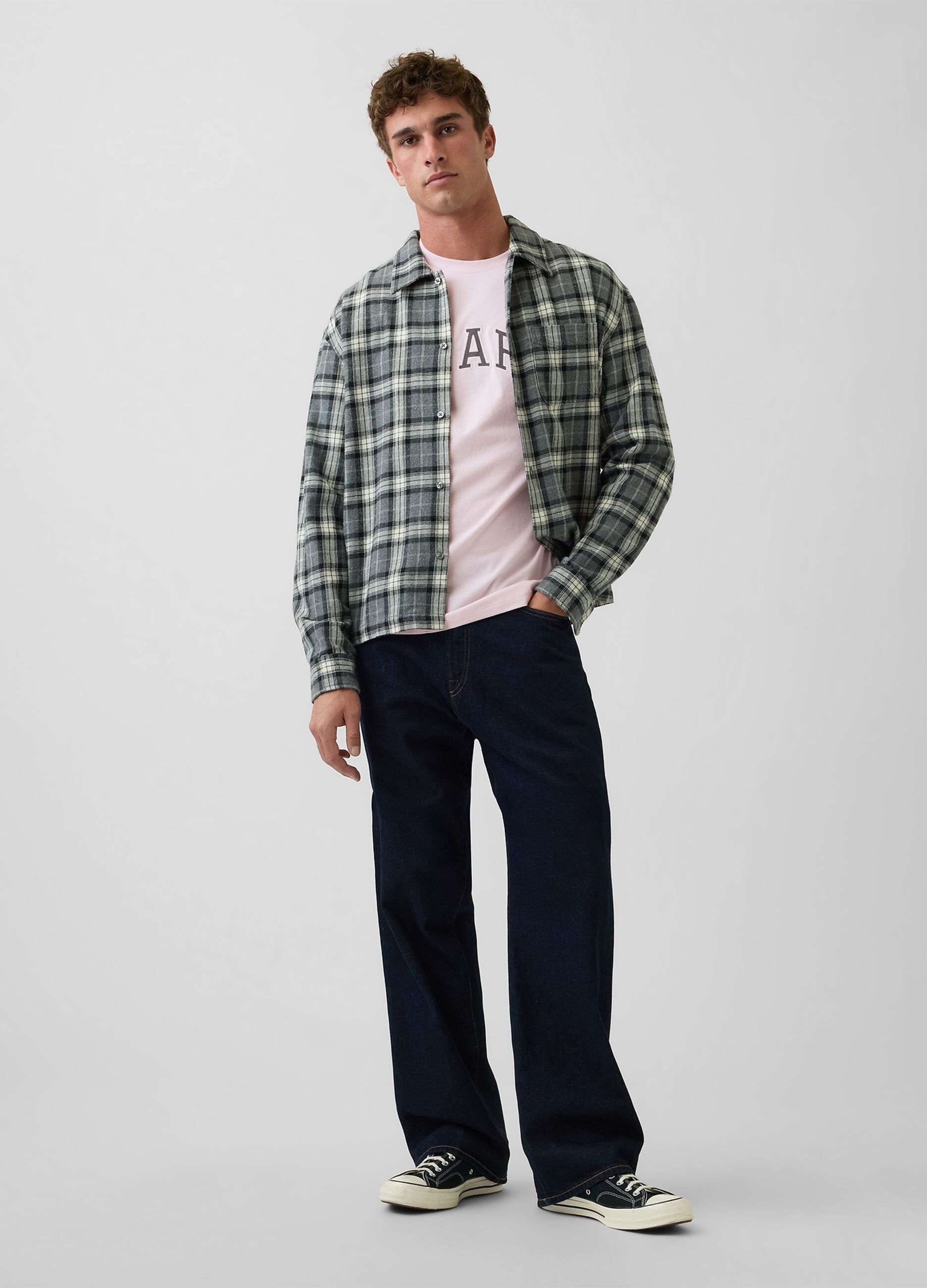 Pure cotton logo short-sleeve T-shirt